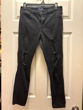 Hollister Black Distressed Skinny Jeans